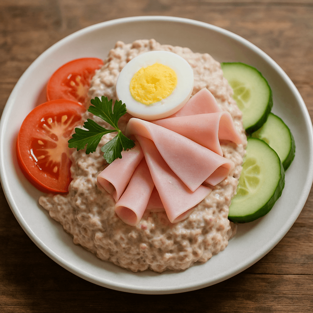 Huisgemaakte rundvleessalade