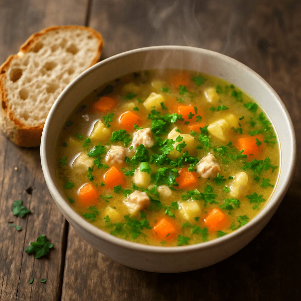 Zelfgemaakte soep van de dag