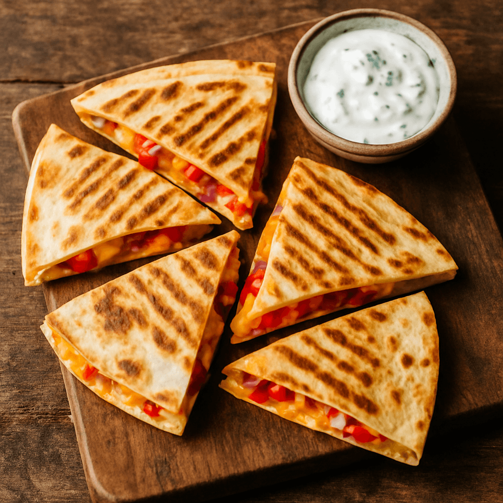 Quesedilla met tzaziki